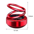 thumbnail image 5 of Lohuatrd Solar Powered Car Air Freshener Double Rings Suspension Long Lasting Fragrance Deodorant Auto Aromatherapy Diffuser Ornament Car Interior Accessories, 5 of 7