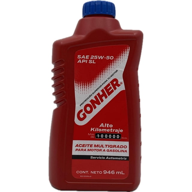 Aceite Multigrado de Motor Alto Kilometraje 1 Litro