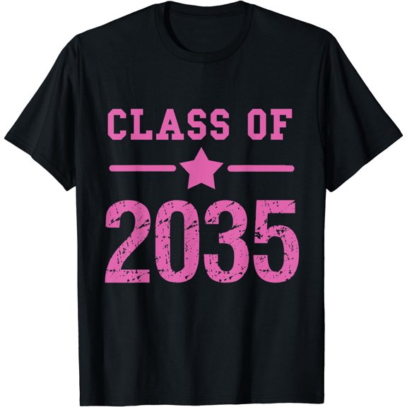 Class of 2035 Grow With Me Kindergarten School Graduate Gift T-Shirt