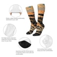 thumbnail image 3 of KLL Playful Otter Tropical Beach Print Cool Socks Men's Women's Crew Socks Funny Crazy Novelty Stockings, 3 of 6