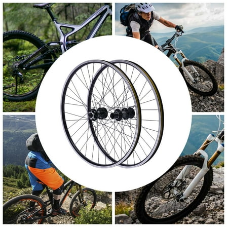 29 Inch Mountain Bike Wheelset Front & Rear Wheel Double Six-hole Discs Brake Six-Hole Disc Fit 7-12 Speed Cassette Bike Wheelset