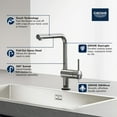 thumbnail image 2 of Grohe 30 218 Minta Pull-Out Spray Kitchen Faucet - Chrome, 2 of 7