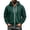Dark Green #50, variant on Men's Zip Up Hoodies Adjustable Drawstring Solid Hooded Jacket Fall Winter Lightweight Causal Athletic Jacket, L