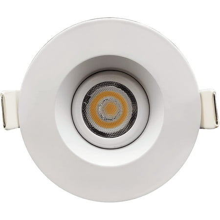 

Perlglow 2-inch Gimbal Round Downlight Luminaire White Finish LED Recessed Light Fixtures Ceiling Lights.