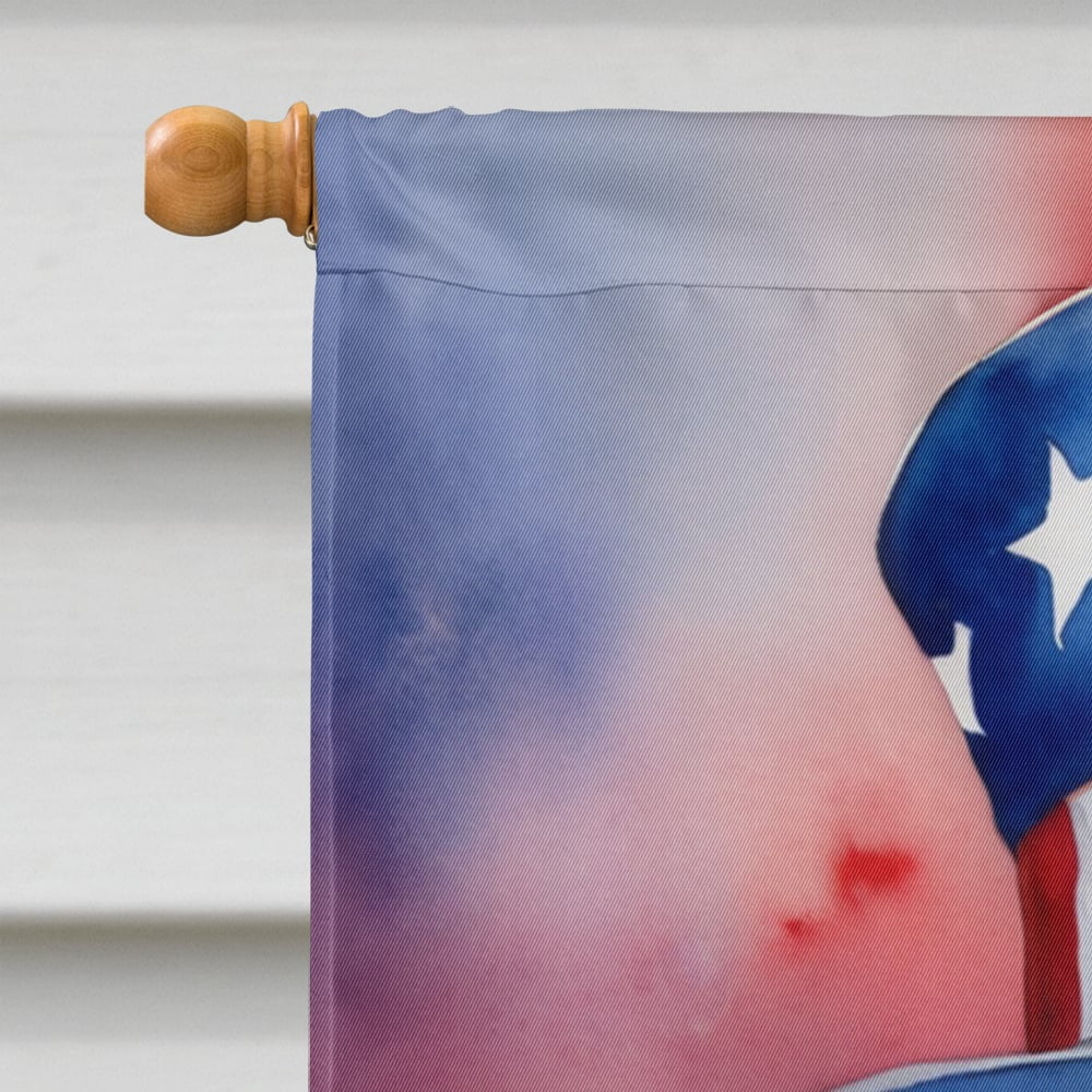 Bergamasco Sheepdog Patriotic American House Flag 28 in x 40 in