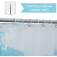 thumbnail image 3 of Sonernt Sea Turtle Shower Curtain Ocean Creature Landscape Shower Curtains Beach Theme Bathroom Decoration Fabric, 72x72 Inch, 3 of 6