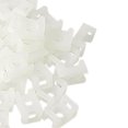 thumbnail image 2 of Uxcell Hogar 100Pcs Montaje de correa de cable tipo silla de 9mm Blanco, 2 of 5