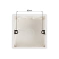 thumbnail image 3 of Unique Bargains Wall Switch Box Electrical Outlet Flush Mount 86 Type Single Gang White 10pcs, 3 of 3
