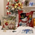 thumbnail image 3 of Christmas Pillow Covers 18x18 inch Set of 4 Christmas Tree Gift Ball Decorative Vintage Throw Pillow Covers Winter Retro Christmas Decoration for Home Couch SDJY-011A18, 3 of 6