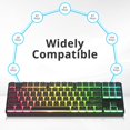 thumbnail image 3 of Juego de teclas Ussixchare PBT Double Shot Translucent 17 teclas, 3 of 7