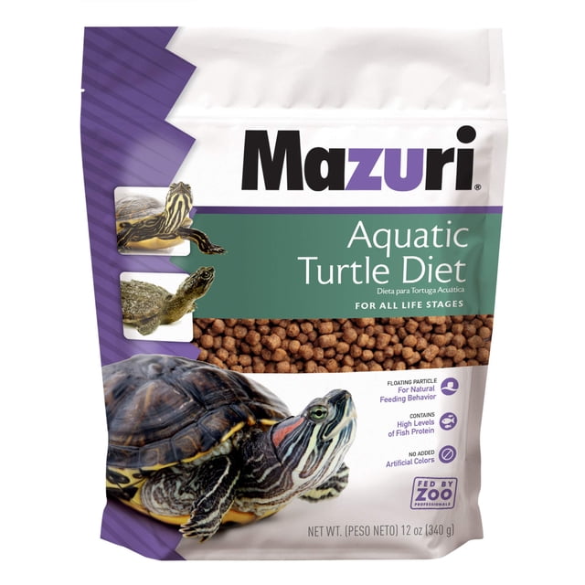 Alimento para tortugas acuáticas Mazuri, nutricionalmente completo, 350 ml