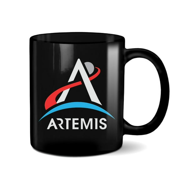NASA Artemis Program Logo 11oz Black DTF Mug