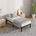 thumbnail image 5 of Leumius 14" Twin Bed Frame,Heavy Duty Metal Platform Bed Frame with Storage Space Under Frame,No Box Spring Needed,Black, 5 of 14