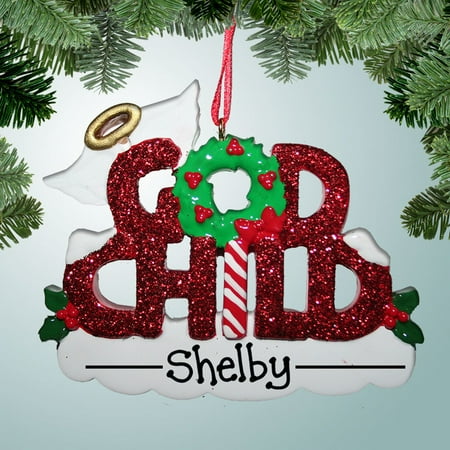 Godchild Gift - Godchild Personalized Christmas Ornament DO-IT-YOURSELF