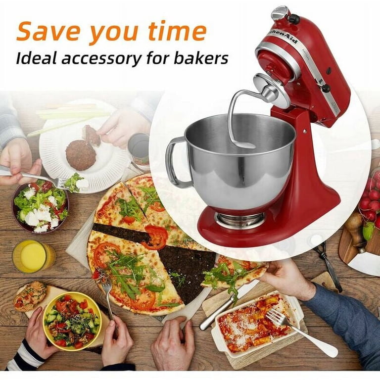 キッチンエイド用ボール　フック Durable Stainless Steel Dough Hook for KitchenAid Mixers