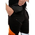 thumbnail image 7 of JuicyTrendz Men's Hi-Vis Cargo Work Pants with Reflective Tape Safety Construction Trousers for High Visibility Orange W30 x 30L, 7 of 7