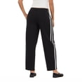 thumbnail image 4 of Forever 21 Women's Barrel Leg Fleece Jogger with Side Stripe, Black, XS-XL, 4 of 6