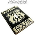 thumbnail image 4 of Urbalabs Route 66 Historic West Metal Tin Western Decorative Light Switch Outlet Wall Plate Covers Rustic Light Switch Covers Single Double 2 Gang Switch Plates (Pack of 4), 4 of 7