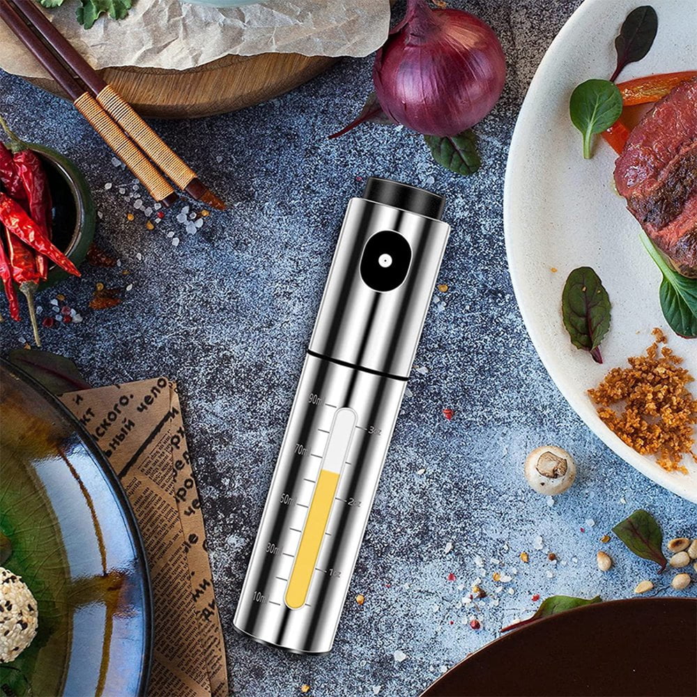 Pulvérisateur D'huile De Cuisson En Acier Inoxydable 100 Ml - Vaporisateur Pour Salade, Grill, Cuisine Saine - 12