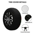 thumbnail image 4 of Gaeub Strawberry2 14-17in Tire Cover, Spare Tire Cover, for Camper Caravan, Trailer, Car, Truck, SUV, Jeep - 15 inch, 4 of 9