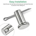 thumbnail image 4 of Uxcell 4-Pack Pasadores de Clevis de un Solo Agujero, M8 x 50mm Pasadores de Clevis de Acero Inoxidable con Cabeza Plana, Pasador de Hinge Reutilizable, 4 of 6