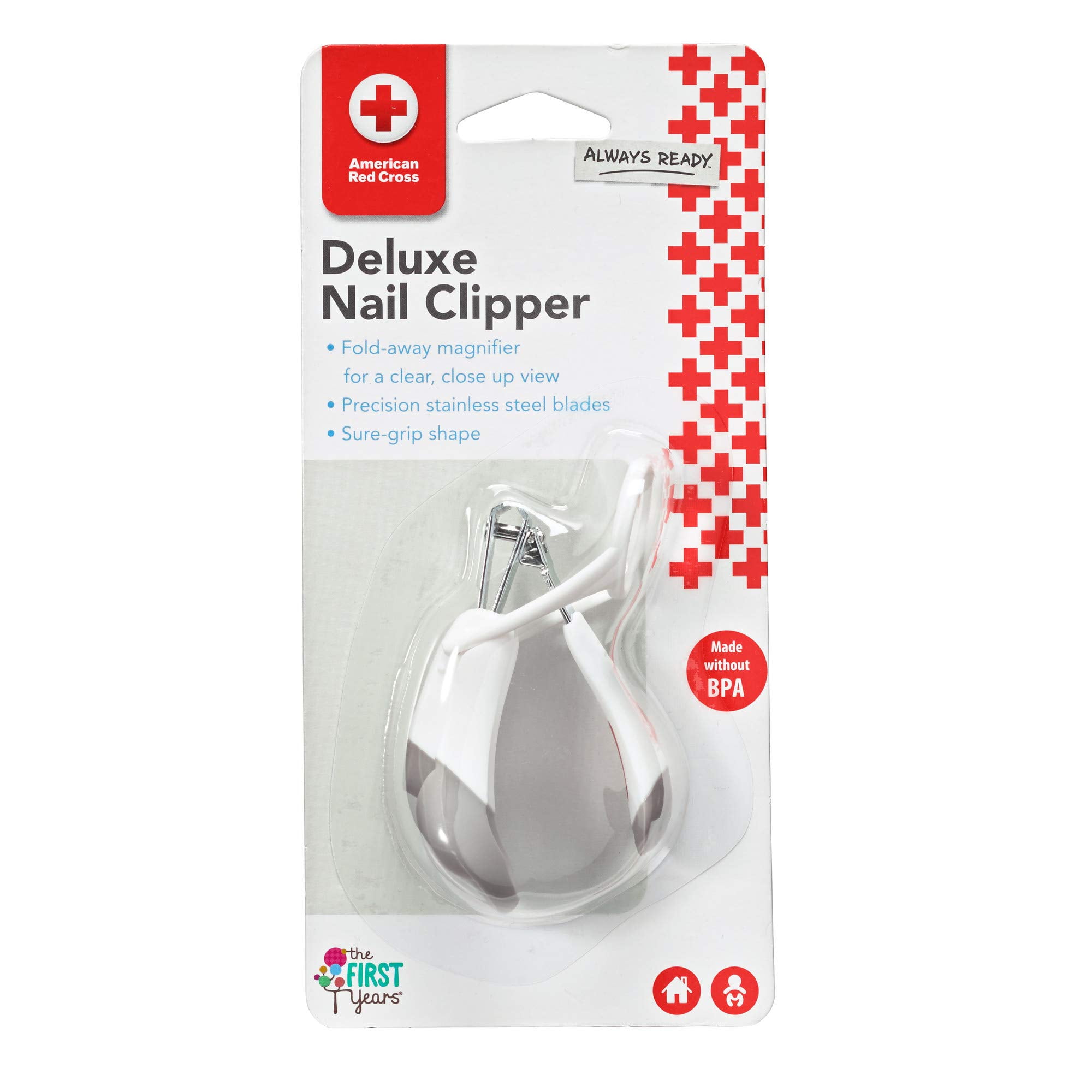 The First Years American Red Cross Deluxe Nail Clipper (Pack of 10)