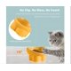 thumbnail image 5 of Cuencos elevados para gatos, cuenco elevado de cerámica para comida para gatos, para proteger la columna vertebral de las mascotas, color naranja, 5 of 6