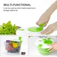 thumbnail image 4 of Salad Spinner Large 5 Quarts Fruits and Vegetables Dryer Quick Dry Design BPA Free Dry Off & Drain Lettuce and Vegetable with Ease for Tastier Salads and Faster Food Prep, 4 of 6