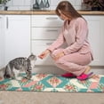 thumbnail image 3 of Pioneer Flower Floral Print Pattern Kitchen Rugs Sets Of 2, Anti Fatigue Non Slip Washable Floor Mats for Kitchen Sink Laundry, 17X30 Inch + 17X47 Inch, 3 of 6