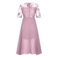 thumbnail image 5 of Daznico Les Robes pour Femmes Mettent en Valeur Toutes les Silhouettes, Robe Mi-Longue en Dentelle Brodée et Chiffon pour Femmes, Robe Simulée, Robes pour Femmes, 5 of 5