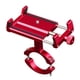 thumbnail image 2 of Soporte para teléfono en el manillar de la motocicleta, antivibración, accesorios antirrobo para teléfono celular Rotación 360 roja, 2 of 9