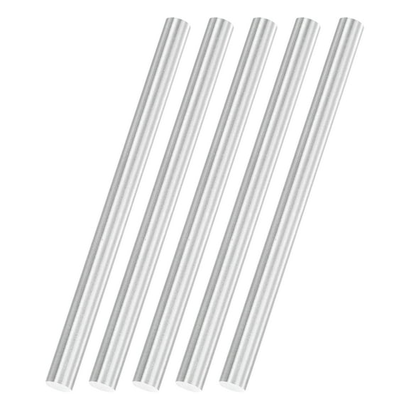 Uxcell 5Pack Round Steel Rods, 6.2mm x 100mm SKD11 Steel Solid Lathe Bar Stock Tool