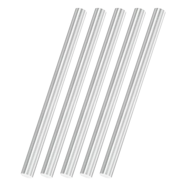 Uxcell 5Pack Round Steel Rods, 6.5mm x 100mm SKD11 Steel Solid Lathe Bar Stock Tool