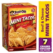 Jose Ole Beef & Cheese Mini Tacos, 16.2 oz, 25 Count (Frozen)