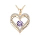 thumbnail image 1 of Piedra de Nacimiento de Febrero, Collar de Oro Rosa de 18K, Regalo de Joyería de Cumpleaños para Mujer, Novia, Hija, Regalo de Cumpleaños para Esposa, Regalo Del Día de San Valentín, 1 of 5