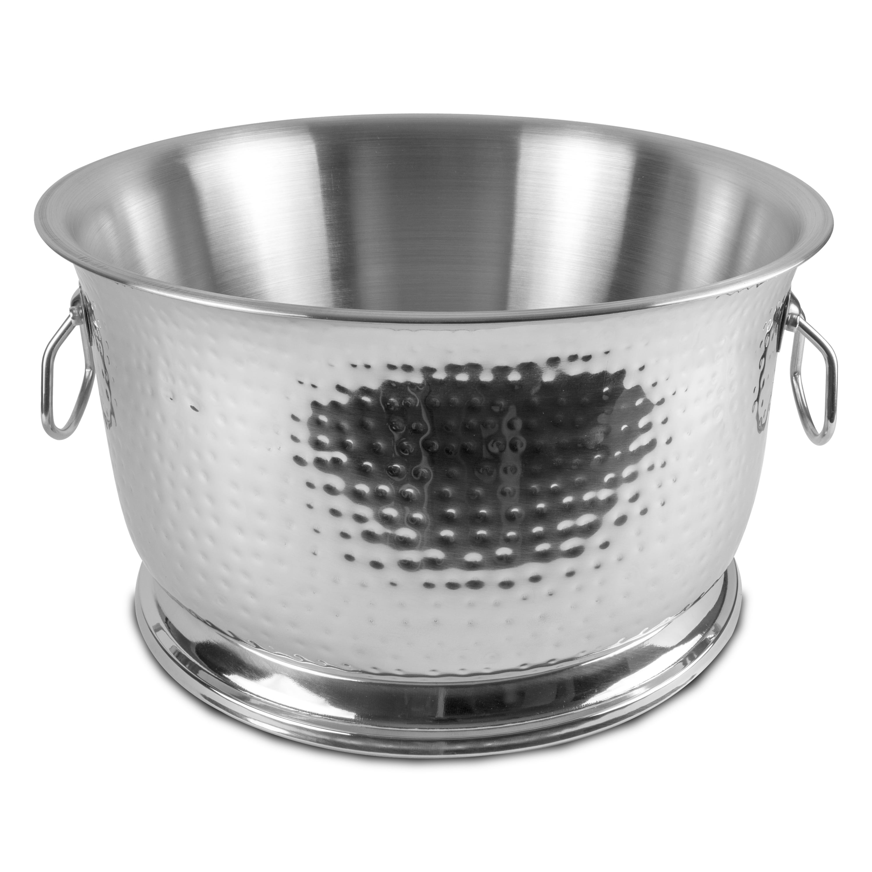 2-Gal Home Kitchen Stainless Steel Oval Beverage Cooler Ice Bucket Party Tub 