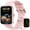 S80 Pink, variant on Smart Watch for Men Women, 2.01 inch Touch Screen Watch,IP67 Waterproof Smart Watch for Android Ios (Black)