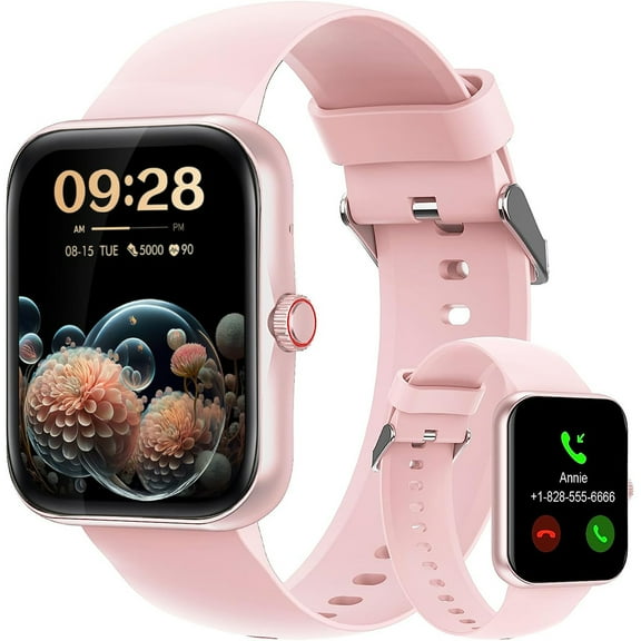 Fruit intelligence Smart Fitness Watch for Adults, Sport Smartwatch Multiple Exercise Modes for Men Women Pink