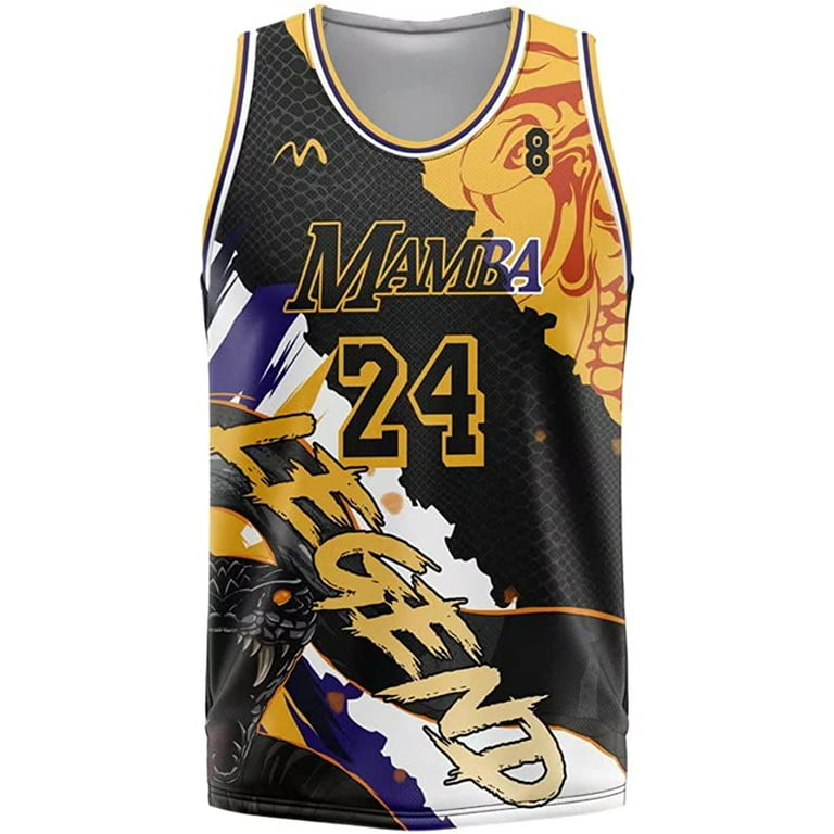  Youth #24 Mamba Jersey Kids #8 Basketball Jersey Hip Hop  Clothing for Party Medium (8) : Sports & Outdoors