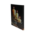 thumbnail image 3 of Northlight LED Lighted Flickering Candles and Leaves Canvas Wall Art 12" x 12", 3 of 3