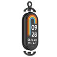 thumbnail image 3 of Adaptador De Pulsera Conectores de correa de reloj de metal para Xiaomi Mi Band 8 (2PCS Negro con mosquetón), 3 of 7