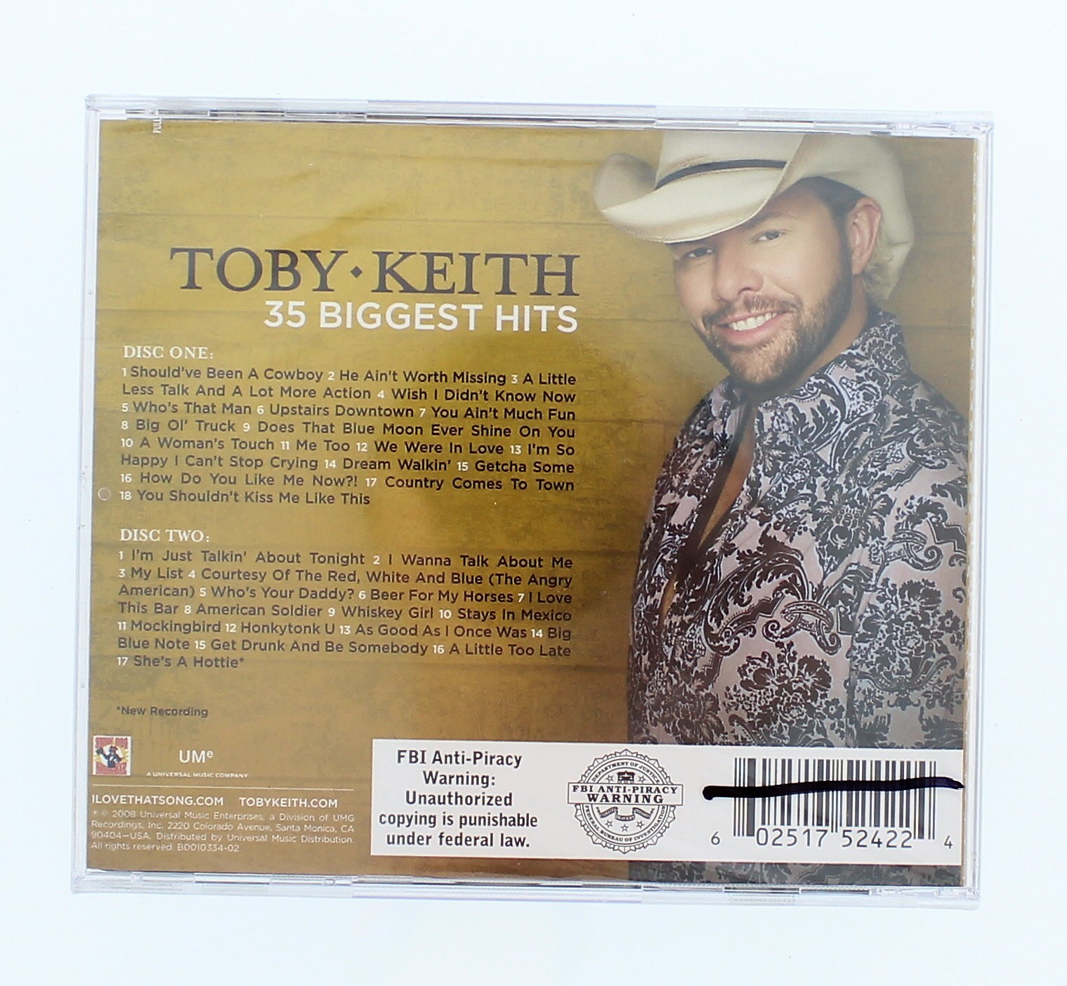 Toby Keith - 35 Biggest Hits - Country - CD - Walmart.com