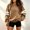 &005-Khaki, variant on Ounisa Women's Solid Casual Crew Neck Sweatshirt Long Sleeve Loose Fit Pullover Shirt Fall Fashion Stripe Sleeve Tops