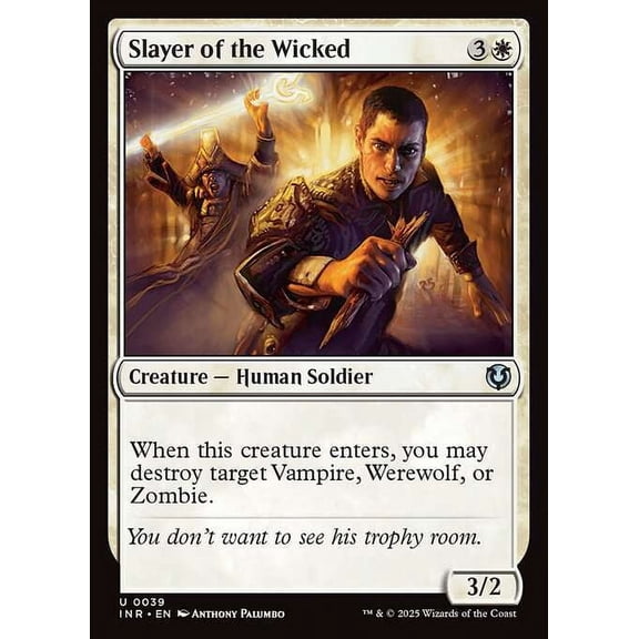 MtG Innistrad Remastered Uncommon Slayer of the Wicked (FOIL) #39