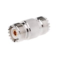thumbnail image 2 of ✪ UHF PL-259 SO-239 Female To UHF Female Jack RF Straight Connector Adapter Nickel, 2 of 7