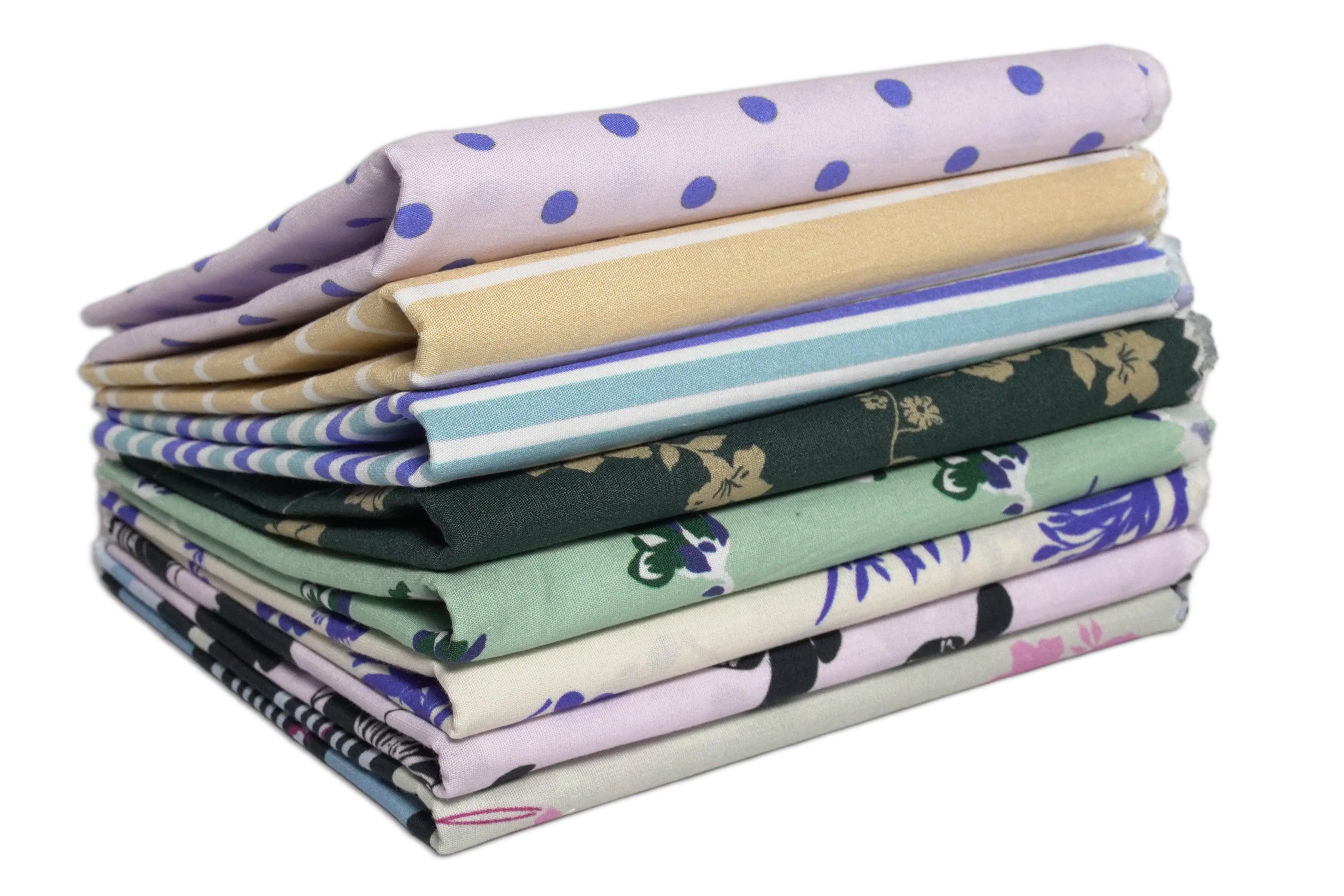 Soimoi 8 Pc Fat Quarter Bundle- Florals Print 18"x 22" DIY Patchwork- 100% Cotton Pre-Cut Quilting Fabric Multicolor