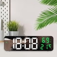 thumbnail image 1 of Reloj despertador LED, medidor de temperatura, pantalla LED ajustable montada en la pared, higrómetro para y adultos, reloj de mesa Digital Fernando Despertador, 1 of 8