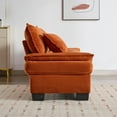 thumbnail image 5 of SOULART 84" Cloud Couch, Orange Sectional Sofa, Loveseat for Small Spaces with Pillows, 5 of 12