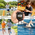 thumbnail image 7 of PULIVIA Digital Silent Stopwatch – Simple Timer for Running, Swimming, Racing, Jump Rope, and More – Large Display, Lightweight, Water-Resistant, with Lanyard – Black, 7 of 7
