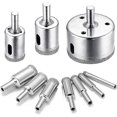 thumbnail image 1 of Diamond Drill Bit Drill Bits Hole Saws Diamond Hole Saws Drill Bits/hardware Carbon Steel Drill Bit For Glass(10 Pcs, Silver), 1 of 5